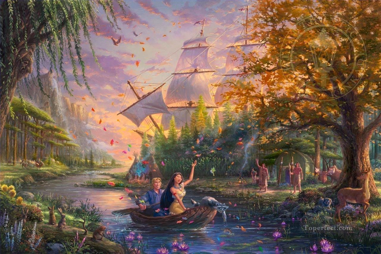 Pocahontas TK Disney Pintura al óleo